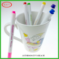 Permanent ceramic marker with mug set